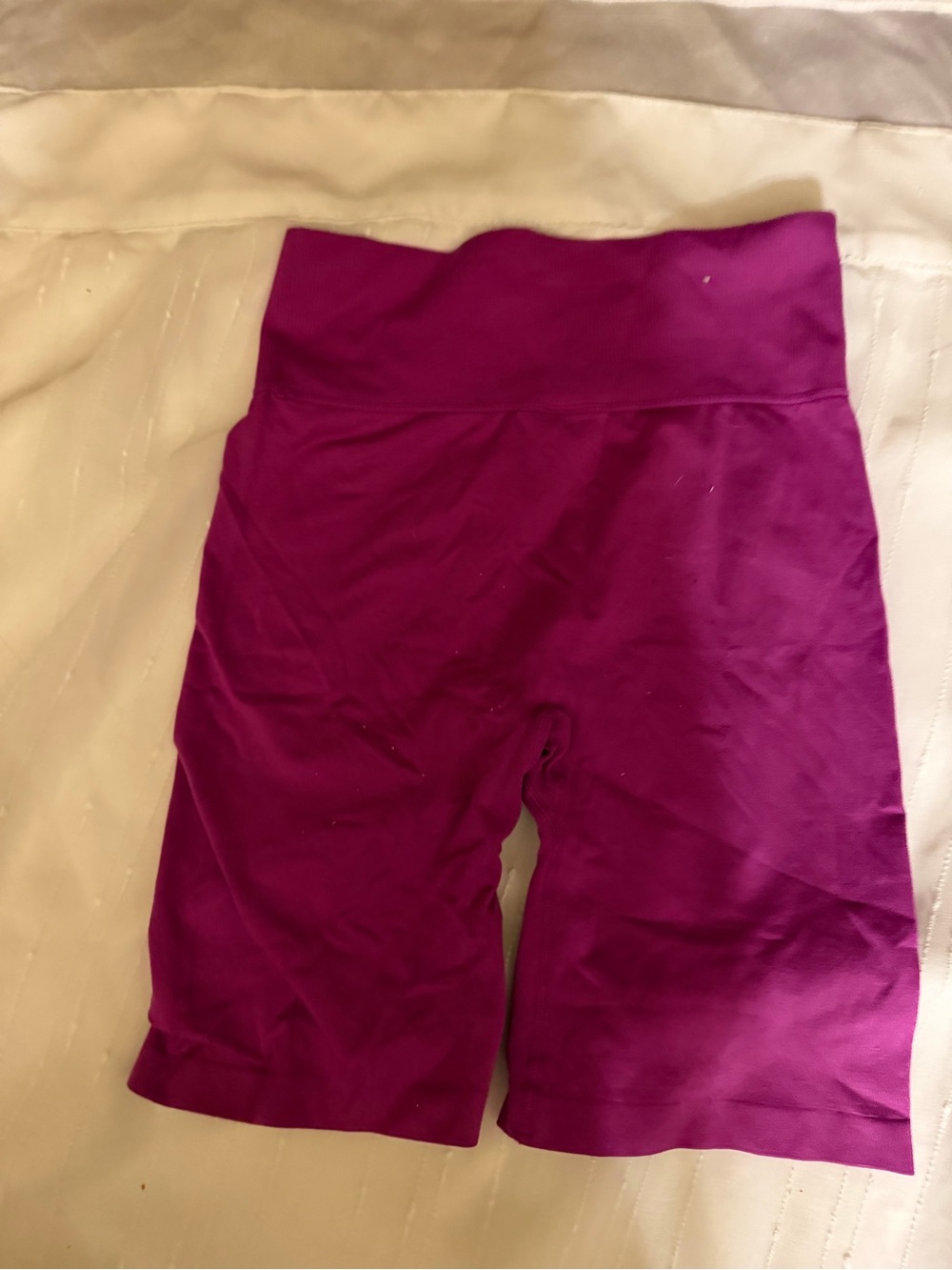 Forever 21 High-Rise Athletic Bike Shorts - Magenta